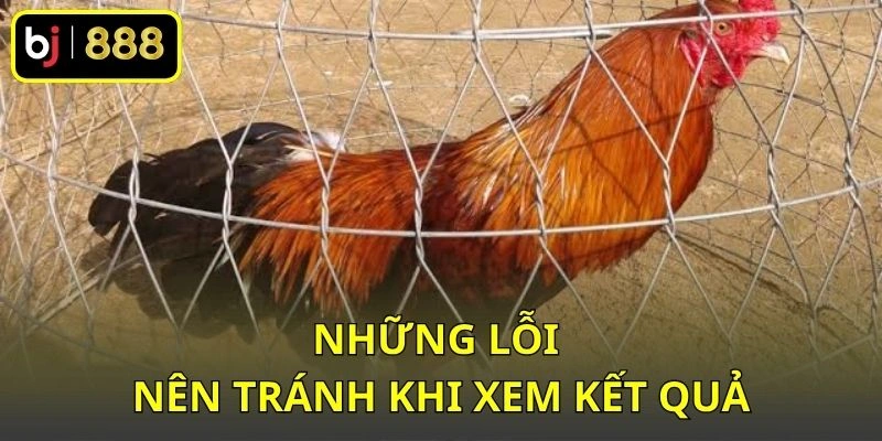 Những lỗi nên tránh khi xem kết quả